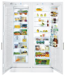 Встраиваемые холодильники Side by Side