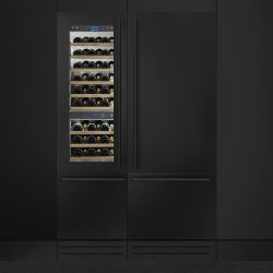 SMEG WI66LS  Винный холодильник встраиваемый, Высота - 205 см., Ширина - 60 см.