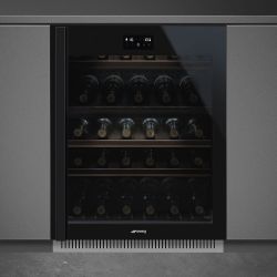 SMEG CVI638LWN2  Серия Dolce Stil Novo  Холодильный шкаф для вина встраиваемый, 82 см., Петли слева.
