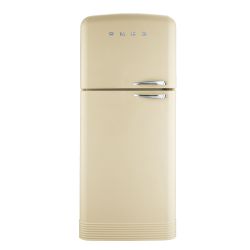 SMEG FAB50PS Холодильник, кремовый , серебристая фурнитура, петли слева
