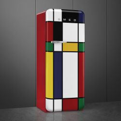 SMEG FAB28RDMC3 Отдельностоящий однодверный холодильник, стиль 50-х годов, 60 см. Цвет - разноцветный. Витринный образец. Уточняйте наличие!