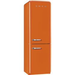 SMEG FAB32RON1 Отдельностоящий двухдверный холодильник, 60 см, Цвет - оранжевый, петли справа