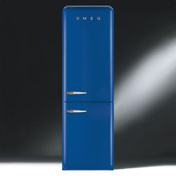 SMEG FAB32RBLN1 Отдельностоящий двухдверный холодильник, 60 см, Цвет - синий, петли справа