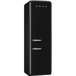 SMEG FAB32RNEN1 Отдельностоящий двухдверный холодильник, 60 см, Цвет - Чёрный, петли справа