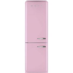 SMEG FAB32LRON1 Отдельностоящий двухдверный холодильник, 60 см, Цвет - розовый, петли слева