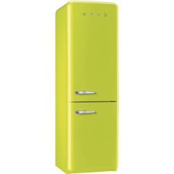 SMEG FAB32RVEN1 Отдельностоящий двухдверный холодильник, 60 см, Цвет Лайма, петли справа