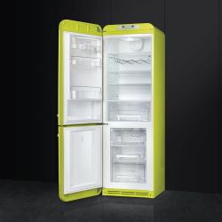SMEG FAB32LVEN1 Отдельностоящий двухдверный холодильник, 60 см, Цвет Лайма, петли слева