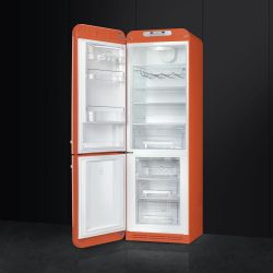 SMEG FAB32LON1 Отдельностоящий двухдверный холодильник, 60 см, Цвет - оранжевый, петли слева