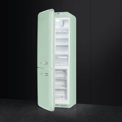 SMEG FAB32LVN1 Отдельностоящий двухдверный холодильник, 60 см, Цвет - светло-зелёный, петли слева