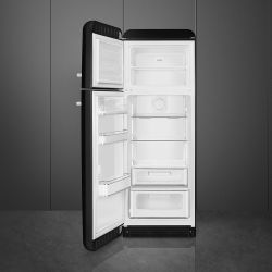 SMEG FAB30LBL3 Отдельностоящий двухдверный холодильник, 60 см, Цвет - чёрный, петли слева