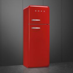 SMEG FAB30RRD3 Отдельностоящий двухдверный холодильник, 60 см, Цвет - красный, петли справа