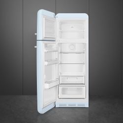 SMEG FAB30LPB3 Отдельностоящий двухдверный холодильник, 60 см, Цвет - пастельный голубой, петли слева