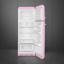 SMEG FAB30RPK3 Отдельностоящий двухдверный холодильник, 60 см, Цвет - розовый, петли справа