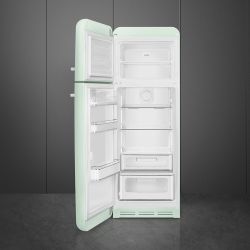 SMEG FAB30LPG3 Отдельностоящий двухдверный холодильник, 60 см, Цвет - пастельный зелёный, петли слева