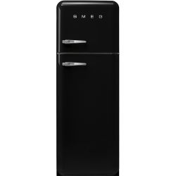 SMEG FAB30RBL3 Отдельностоящий двухдверный холодильник, 60 см, Цвет - чёрный, петли справа
