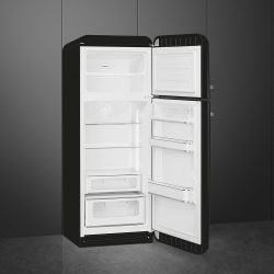 SMEG FAB30RBL3 Отдельностоящий двухдверный холодильник, 60 см, Цвет - чёрный, петли справа