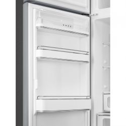 SMEG FAB30LSV3 Отдельностоящий двухдверный холодильник, 60 см, Цвет - серебристый, петли слева