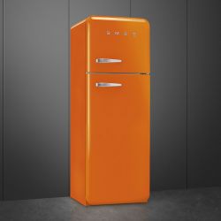 SMEG FAB30ROR3 Отдельностоящий двухдверный холодильник, 60 см, Цвет - оранжевый, петли справа