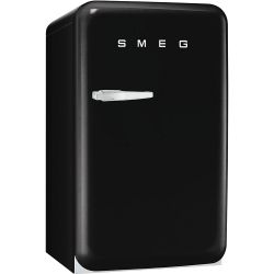 SMEG FAB10RBL2 Отдельностоящий однодверный холодильник, стиль 50-х годов, 54,3 см. Цвет - чёрный, петли справа