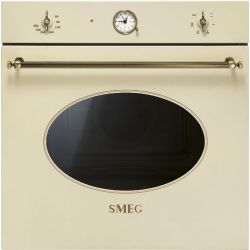 SMEG SF800PO Серия Coloniale  Духовой шкаф, 60 см, 6 функций, кремовый , фурнитура латунная.