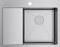 Кухонная мойка Omoikiri  Akisame 65-IN-R чаша справа  Монтаж - заподлицо/накладная