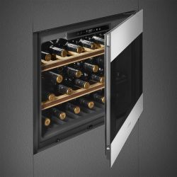 SMEG CVI321X3 Серия Classica  Холодильный шкаф для вина встраиваемый, 45 см., петли справа.
