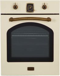 KORTING OKB 4941 CRB Духовой шкаф в ретро-дизайне, ширина 45 см., цвет - слоновая кость; цвет ручек - бронза
