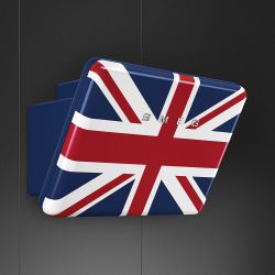 SMEG KFAB75UJ  новинка  Серия стиль 50-х годов  Вытяжка настенная, 75 см, британский флаг