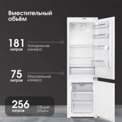 Zigmund & Shtain BR 08.1781 SX Встраиваемый холодильник (No Frost) Высота - 178 см.