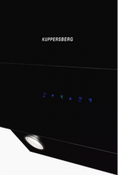 Kuppersberg F 612 B Кухонная вытяжка, ширина 60 см, отвод/рециркуляция, 600 м3/час, пульт ДУ, цвет: черный