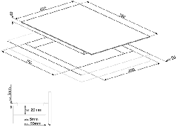 SMEG  SI1F7845B Индукционная варочная панель, 78 см, Flexi4Zone, прямой край