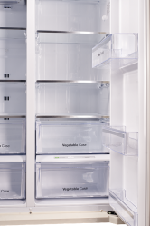 Kuppersberg NSFD 17793 X Отдельностоящий холодильник Side by Side, Габариты (ШxВxГ): 90,6х177х69,5 см. Система полный No Frost, цвет: нержавеющая сталь