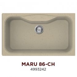 Кухонная мойка Omoikiri Maru 86-CH материал Tetogranit, накладной монтаж