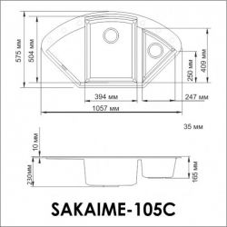 Кухонная мойка Omoikiri Sakaime 105C-BL