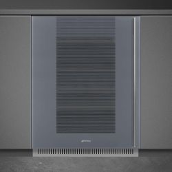 SMEG CVI138LS3 Серия Linea Холодильный шкаф для вина встраиваемый, 82 см. Петли слева