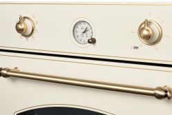 Kuppersberg SR 609 C Bronze Духовой шкаф, 9 режимов,  2-х уровневые телескоп. направл. цвет бежевый(эмаль) /ручка дверцы и переключатели цвета бронзы