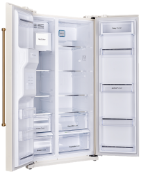 KUPPERSBERG NSFD 17793 C Холодильник Side by Side, Габариты (ШxВxГ): 90,6х177х69,5 см, Система полный No Frost, цвет: бежевый