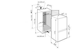 LIEBHERR ICSe 5122 Встраиваемый холодильник, (скользящее крепление фасадов) Высота - 178 см.