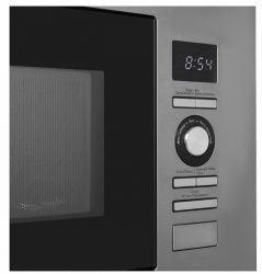 KORTING KMI 720 X  Встраиваемая микроволновая печь с грилем, панель: нержавеющая сталь+стекло объем печи: 20 л., ниша встраивания (ВхШхГ), мм: 380х560х340