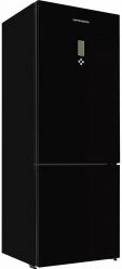 Kuppersberg NRV 192 BG Двухкамерный холодильник, ширина - 70 см., высота - 192 см.  Система NoFrost, цвет: Черный/стекло