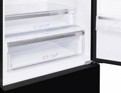 Kuppersberg NRV 192 BG Двухкамерный холодильник, ширина - 70 см., высота - 192 см.  Система NoFrost, цвет: Черный/стекло
