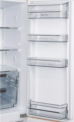 Kuppersberg NMFV 18591 C Холодильник Side by Side, Возможность регулировки температуры в каждой из трех камер, Габариты (ВхШxГ): 1850х910х780 мм, цвет: крем / бронзовая фурнитура