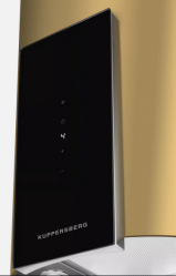 Kuppersberg MOTUBA GOLD Островная вытяжка, 39 см., 1000 м3/час, сенсорное управление, цвет золотой
