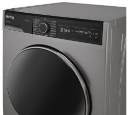 KORTING KWD 58L1496 S Стиральная машина С СУШКОЙ , ГЛУБИНА 58 см, загрузка: стирка/сушка - 9/6 кг, 16 программ стирки, скорость отжима 1400 об/мин, Цвет - серебристый