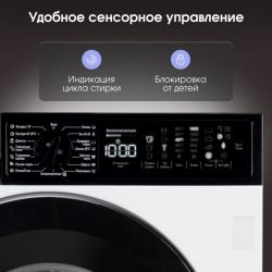 Zigmund & Shtain BWM 04 Встраиваемая стиральная машина. ИНВЕРТОРНЫЙ мотор, Сенсорное упр., Загрузка до 8 кг, макс. отжим 1400 об., пр-во Турция