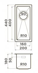 Кухонная мойка Omoikiri Taki 20-U/IF-LG