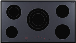 Kuppersberg ESO 905 F Fasette Электрическая варочная поверхность, Ширина - 90 см., стеклокерамика SCHOTT CERAN,  цвет чёрный с серой графикой