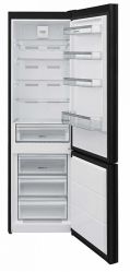 KORTING KNFC 61868 GN Холодильник Ширина 60 см, А+, электронное сенсорное управление с внешним дисплеем, Full NO FROST, (ВхШхГ) 2010х595х650 мм,, цвет - чёрное стекло.