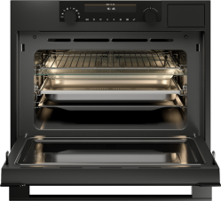 Asko OCSM8487A1  Компактный духовой шкаф 5 в 1, 143 автоматических программ и 20 режима нагрева. Режимы приготовления с микроволнами. Режимы приготовления с паром. Цветной TFT дисплей. Цвет - Антрацит