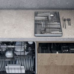 Asko DFI444B/1 Встраиваемая посудомоечная машина, 7 программ, 14 комплектов посуды, корзина для столовых приборов, ширина - 60 см.